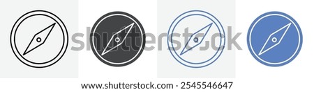 compass icon Group symbol or sign vector