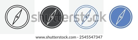 compass icon Group symbol or sign vector