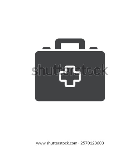 med kit icon Flat logo set collection