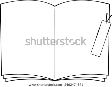 Simple illustration of a book spread