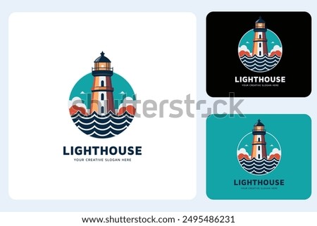 Lighthouse Logo Design template Nice