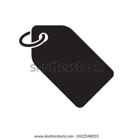 label hang tag icon flat vector illustration