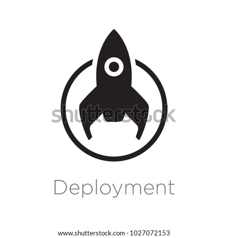 Deploy icon, deployment icon.