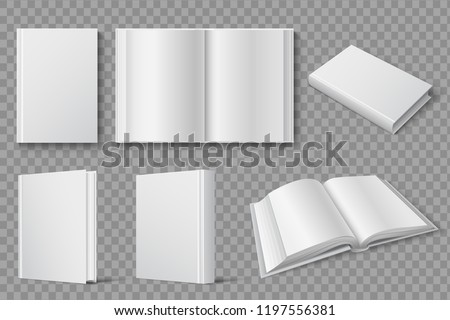 realistic book mockup template download free vector art stock