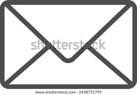 Mail symbol. Envelope line icon. Post sign