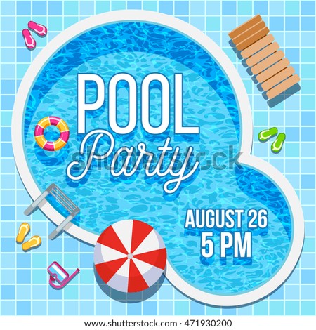 Vector Images Illustrations And Cliparts Summer Pool Party