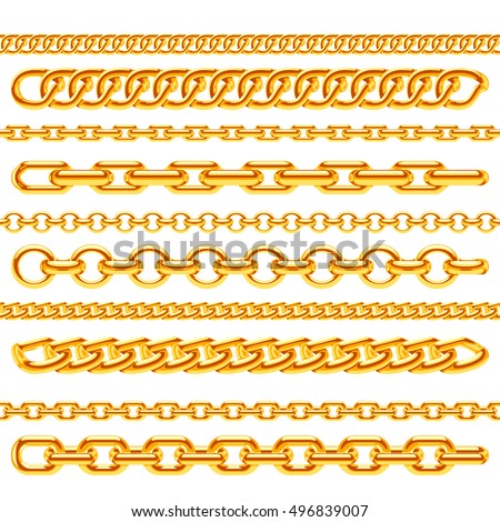 gold chain brush illustrator download