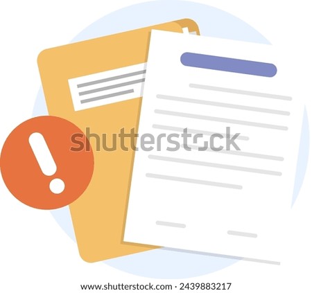 File document folder with exclamation mark icon.