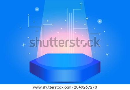 sale background, display podium, copy space text, tecnology concept. Foto stock © 