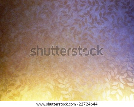 golden flowery style wall paper