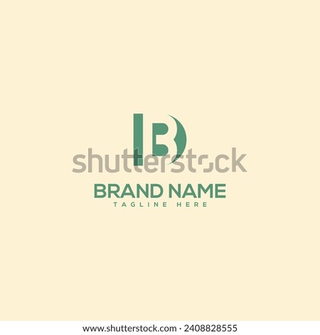 Monogram professional unique letter DB BD logo design template. Initials Business logo.
