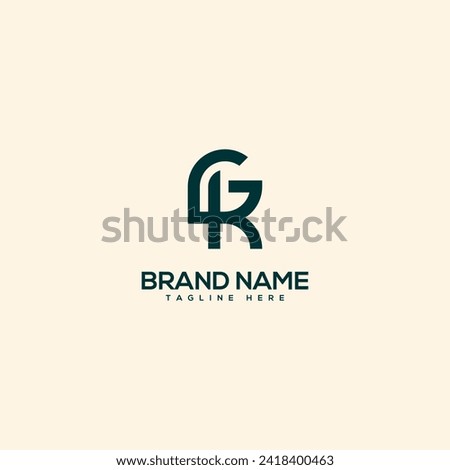 Alphabet initial letter GK KG logo design template - vector.