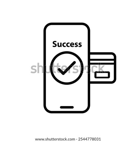 Payment Success with Card Vector Stock