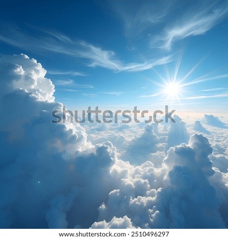 Similar – Image, Stock Photo Clouds in blue sky cloud