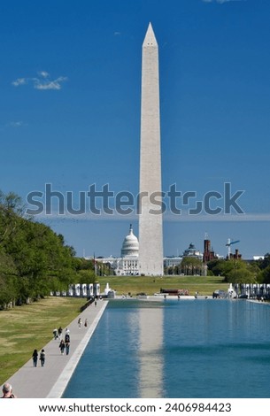 Similar – Image, Stock Photo Obelisk Washington monument