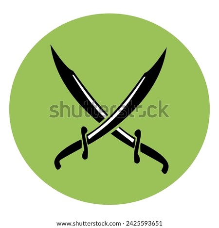 Double Sword Icon for Pirates  Logo