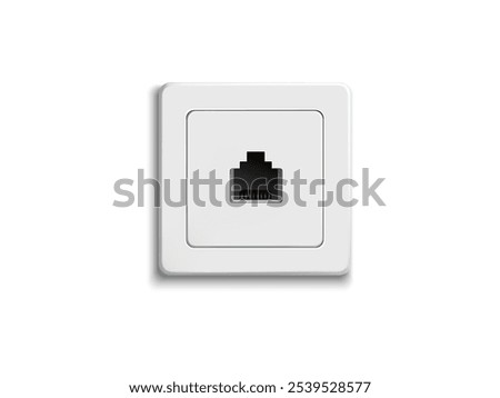 network socket icon. LAN cable network internet. Network plug. A scene with some cables and jacks 3d concept. Socket Icon with LAN Cable and Network Plug | 3D Vector Illustration of Internet