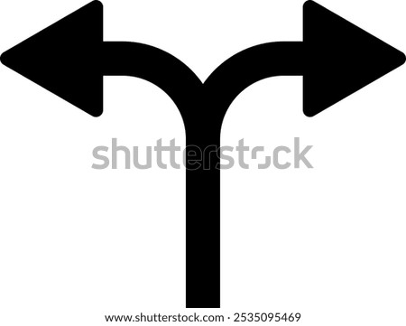 Arrow left and right sign. Editable Stroke. Vector illustration