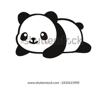 The panda's facial expression conveys a sense of curiosity satisfaction as it explores the aisles, it may be depicted inspecting packaged goods or interacting with other shoppers or store employees.