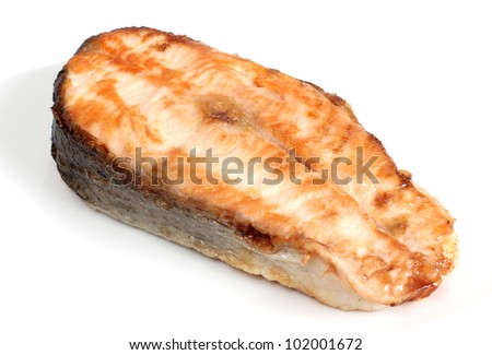 Color photograph of fish meal on a plate
