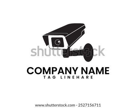 Modern and Beautiful CCTV, Security Camera Icon Vector Template Illustration Design. IP CCTV camera install by have water proof cover to protect camera with home security system concept and background