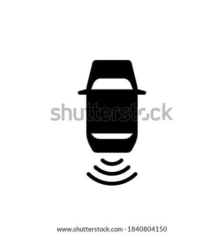 Car Backup Camera Icon on white background. Stock icon