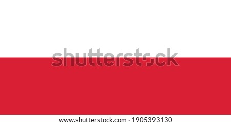 Poland flag national emblem graphic element Illustration template design
