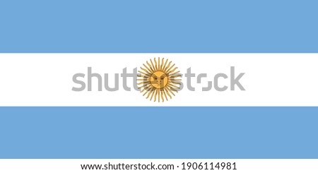 Argentina flag national emblem graphic element Illustration template design