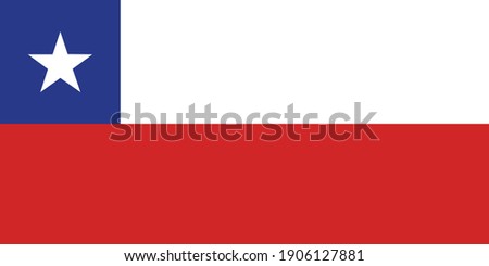 Chile flag national emblem graphic element Illustration template design