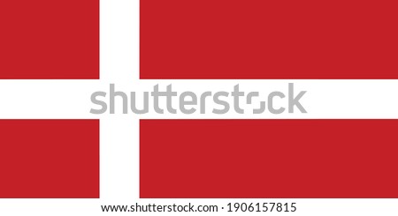 Denmark flag national emblem graphic element Illustration template design