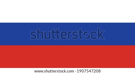 Russia flag national emblem graphic element Illustration template design
