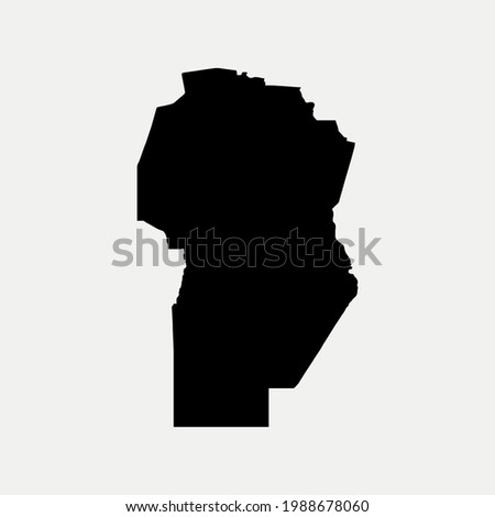 Map of Cordoba - Argentina outline silhouette vector illustration
