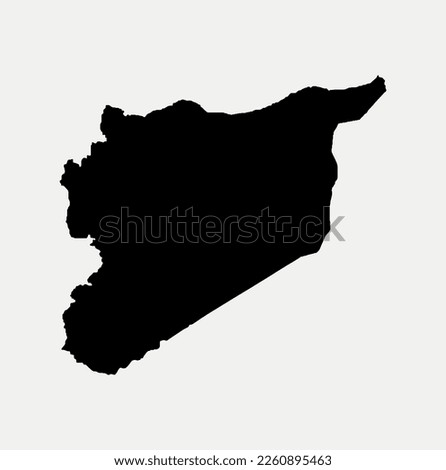 Syria map graphic element Illustration template design
