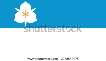 Flag of Salt Lake City - Utah - United States emblem graphic element Illustration template design
