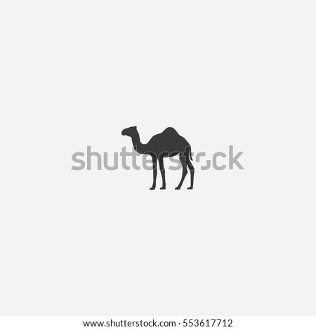 Camel icon silhouette vector illustration