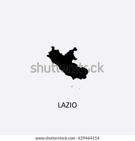 Map of Lazio - Italy Vector Illustration

