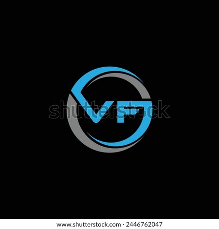 Letter VF luxury logo design vector