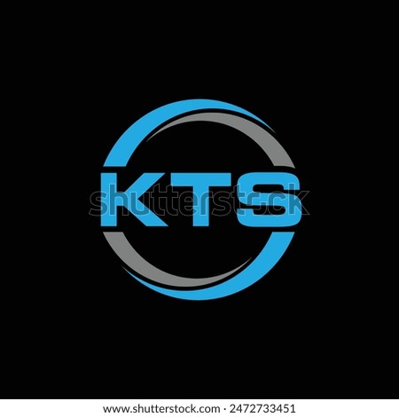 KTS letter logo creative design. KTS unique design