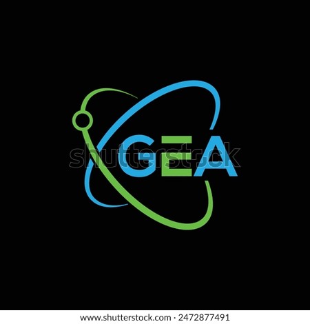 GEA Letter Initial Logo Design Template Vector Illustration