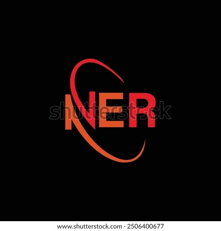 NER Letter Initial Logo Design Template Vector Illustration