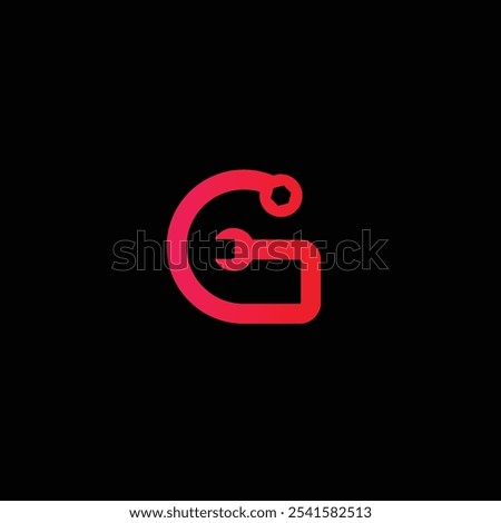 G tech logo design template, G tech logo, G technology vector