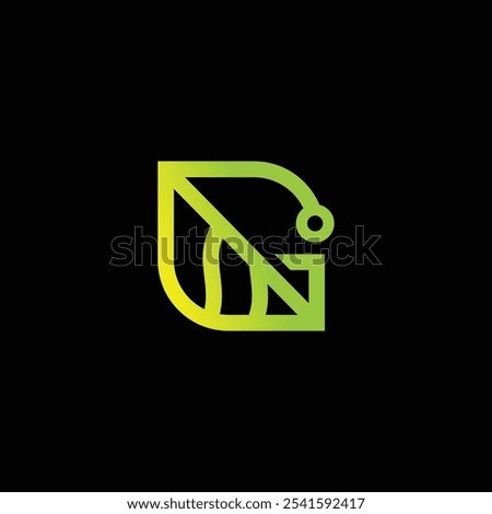 G tech logo design template, G tech logo, G technology vector