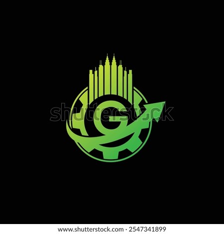 G tech logo design template, G tech logo, G technology vector