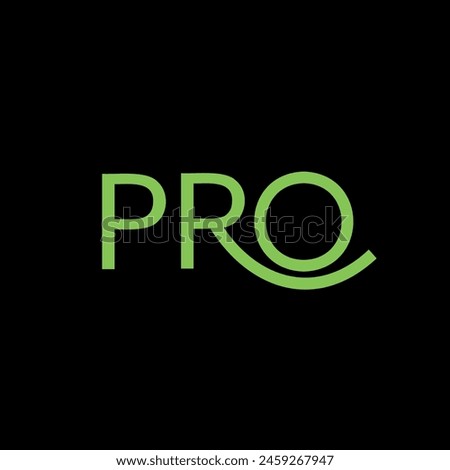 PRO Letter Logo Design, Inspiration for a Unique Identity. Modern Elegance and Creative Design. Watermark Your Success with the Striking this Logo.