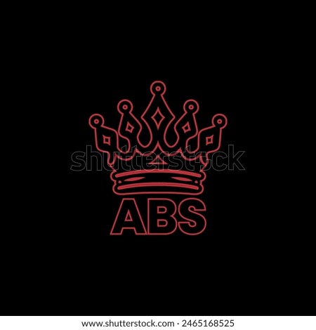 ABS Letter Initial Logo Design Template Vector Illustration