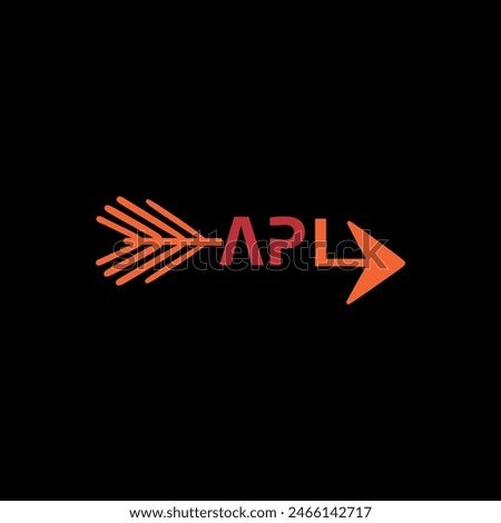 APL letter logo design in illustration. Vector logo, calligraphy designs for logo, Poster, Invitation, etc.