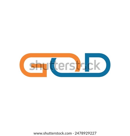 GDO GOG Letter Initial Logo Design Template Vector Illustration