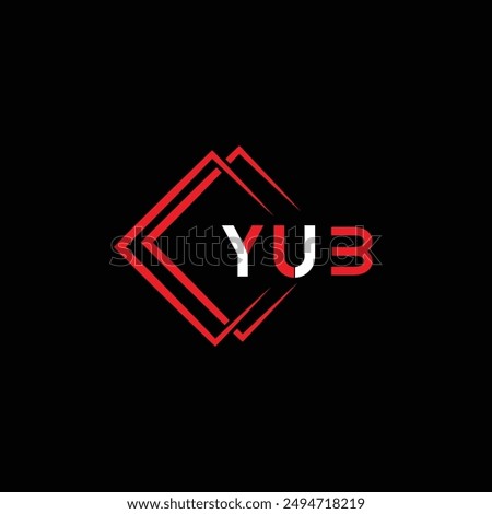 Letter YUB creative logo design vector