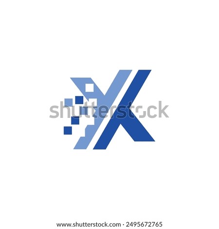 Modern Trendy Minimal Monogram X For Initial Based letter X Icon Logo