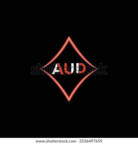 Letter AUD logo design vector template, AUD logo